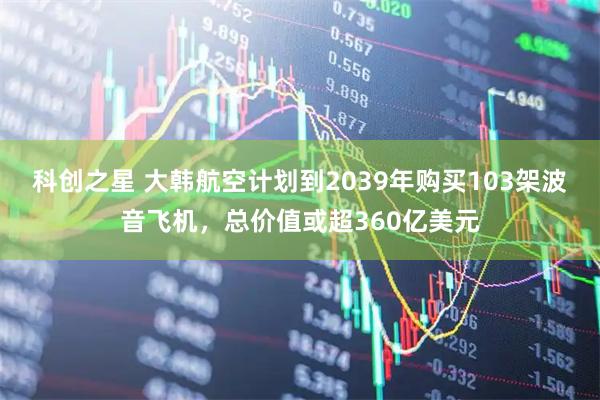 科创之星 大韩航空计划到2039年购买103架波音飞机，总价值或超360亿美元